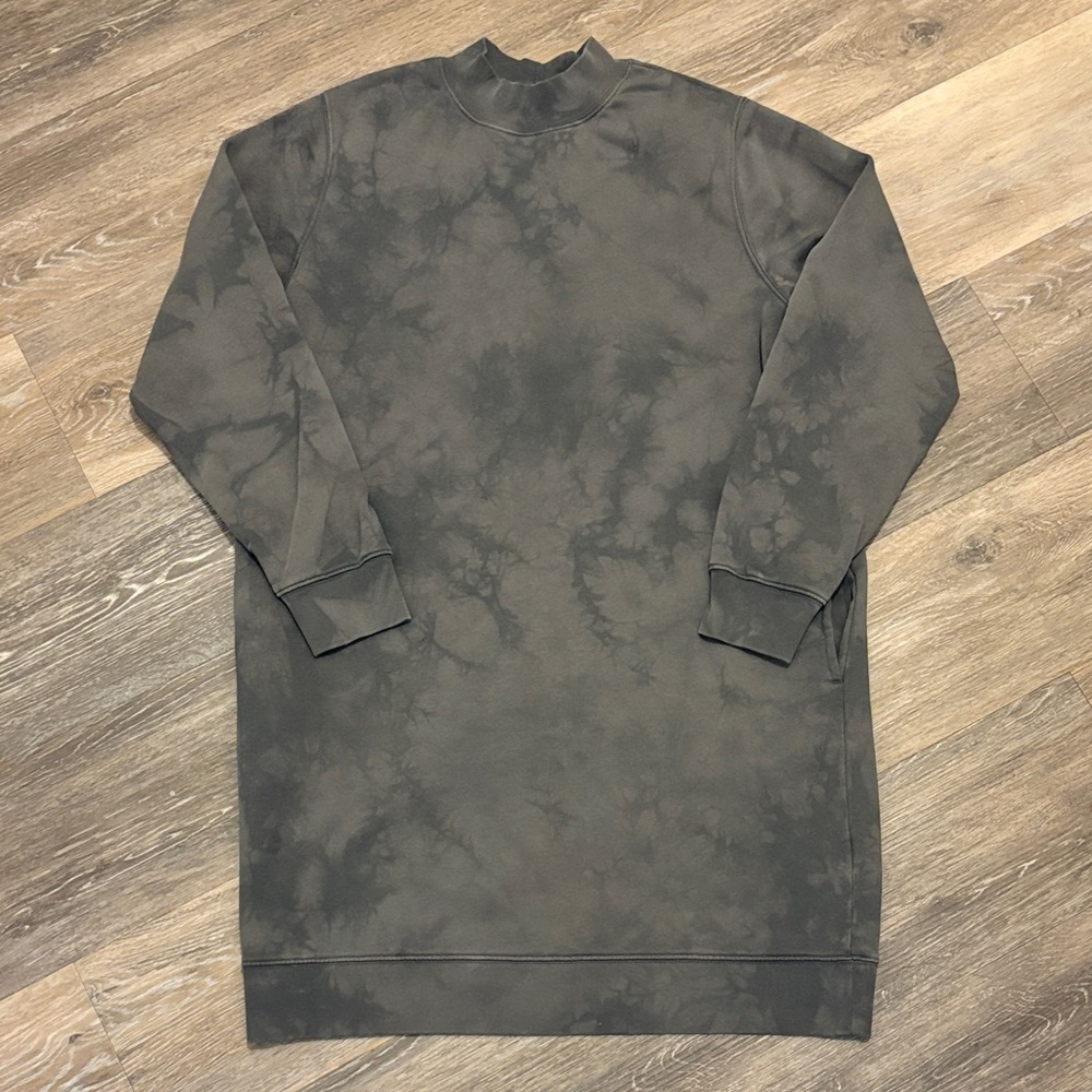 Gap Gray Tie-Dye Dress